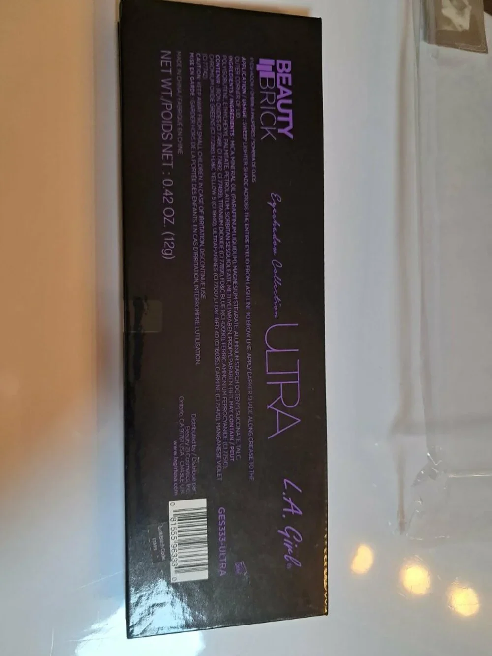 L.A. Girl Beauty Brick Eyeshadow Palette Ultra 12 Shades New Sealed